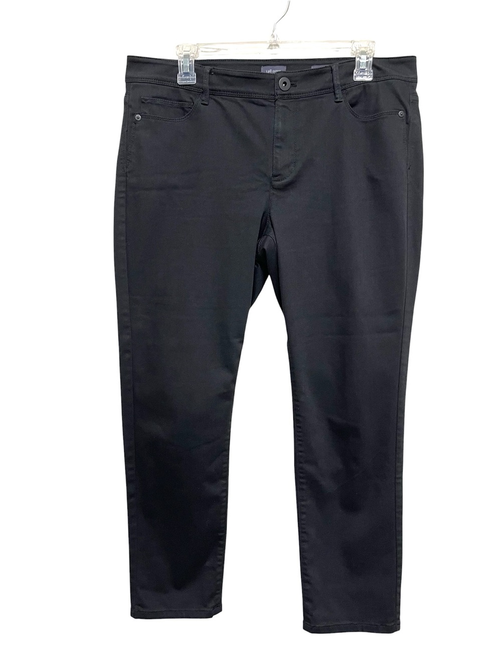 J.Jill Denim Authentic Fit Slim Ankle Jeans in Black Stretch Like New Size 12
